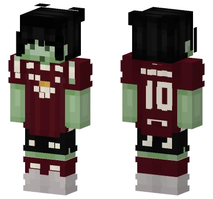 Slime Boy Red Jersey Minecraft skin