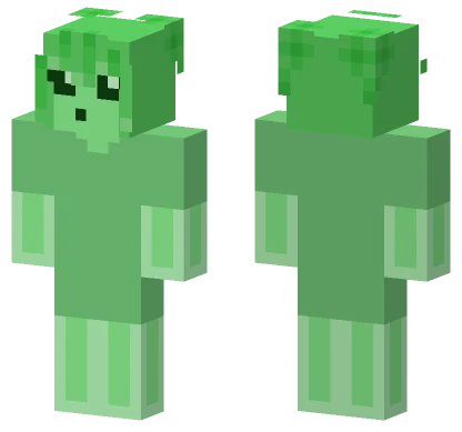 Slime Girl Minecraft skin