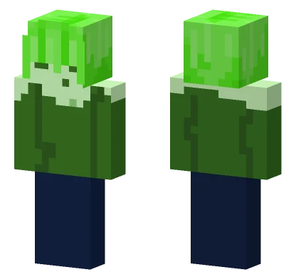 Slime Girl Minecraft skin