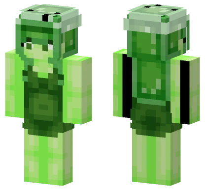 Slime Girl – Jenny Mod Skin Minecraft skin