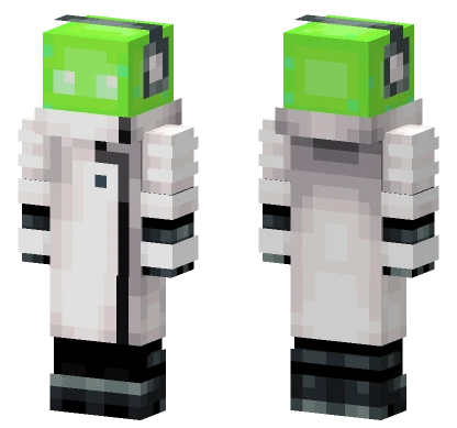 Slime Lab Coat Minecraft skin