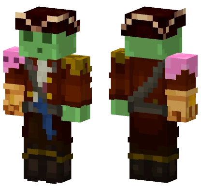 Slime Pirate Minecraft skin