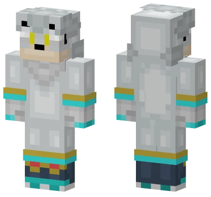 Sliver The Hedgehog Minecraft skin
