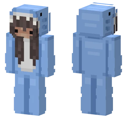 Smalleyegia Blue Shark Minecraft skin
