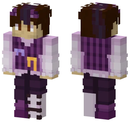 Smallishbeans Purple Pandas MCC Minecraft skin