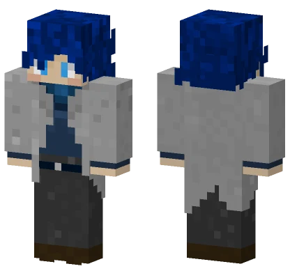 Smart Minimal Casual Gray Minecraft skin