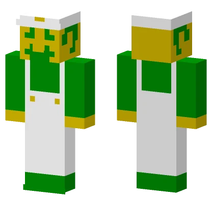 SMB1 Luigi Minecraft skin