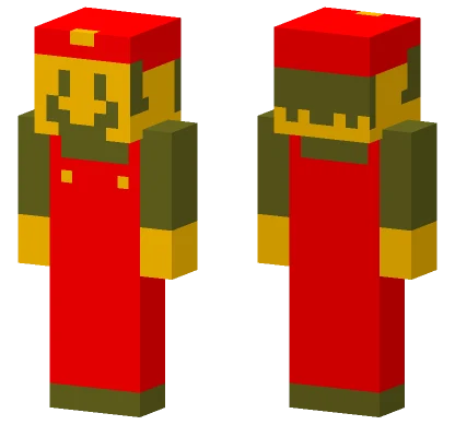 SMB1 Mario Minecraft skin