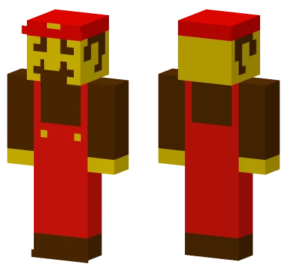 SMB1 Mario Minecraft skin