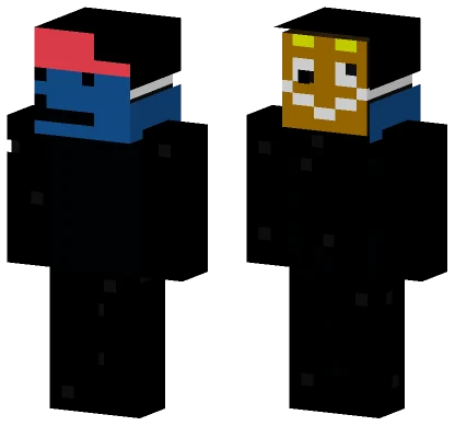 Smiling Masked Figure Minecraft skin