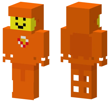 Smiling Orange Blob Minecraft skin