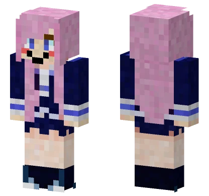 Smiling Shadow Lady Minecraft skin