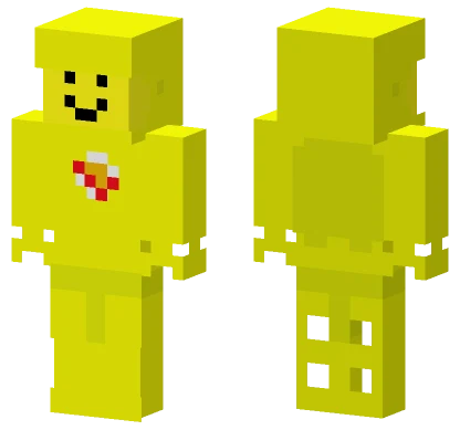 Smiling Yellow Blob Minecraft skin