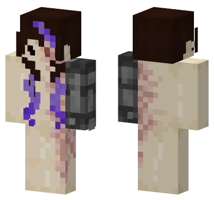 Smoc Base Purple Hair Minecraft skin