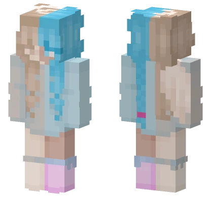 Snow And Rain Collab Minecraft skin