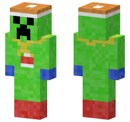 Snow Cold Winter Creeper Minecraft skin