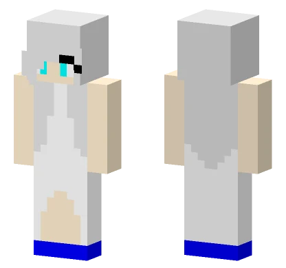 Snow Girl Minecraft skin