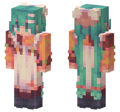 Snow Miku 2024 Minecraft skin