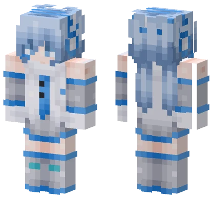 Snow Miku Minecraft skin