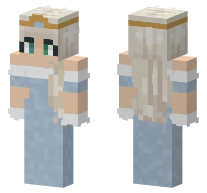Snow Queen Unmasked Minecraft skin