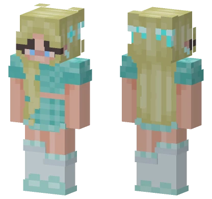 Snowflake Girl Minecraft skin