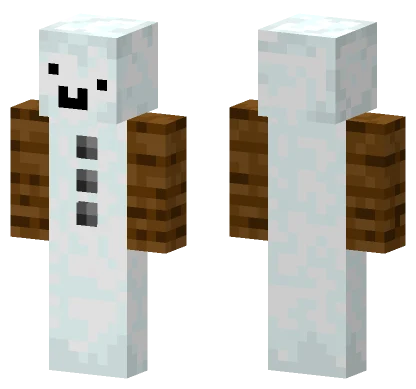 Snowman With Buttons Minecraft skin