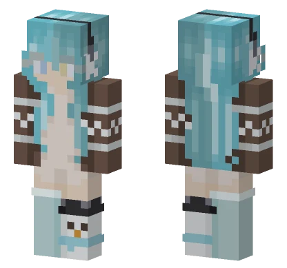 Snowy Day Girl Minecraft skin