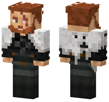 Snowy Ginger Viking Minecraft skin
