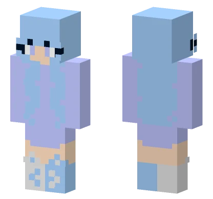 Snowy Sky Girl Minecraft skin
