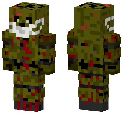 Social Distancing Springtrap Minecraft skin