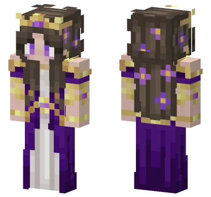 Sofnvrro Original Purple Dress Minecraft skin