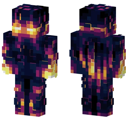 Solar Galaxy Glow Effect Minecraft skin