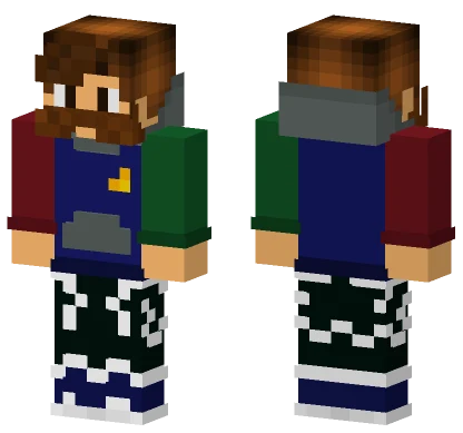 Solar Gravity Polo W Beard Minecraft skin