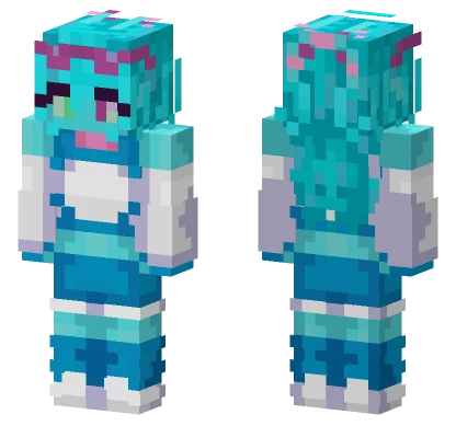 Solara Blue Outfit Minecraft skin