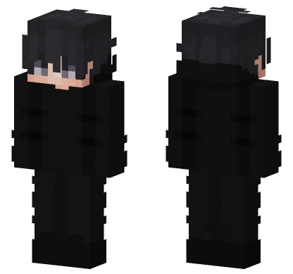 Somber Black Outfit Minecraft skin