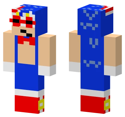 Sonic Birthday Party Outfit Minecraft skin