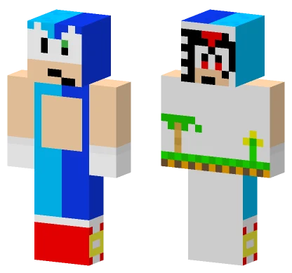 Sonic Generations Remaster Blue Minecraft skin