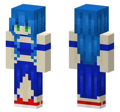 Sonic Girl Minecraft skin