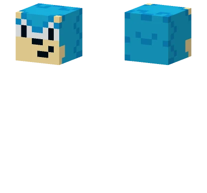 Sonic Head Minecraft skin