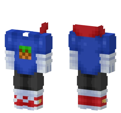 Sonic Hoodie Minecraft skin