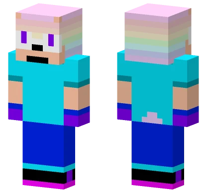 Sonic Hyper Form Minecraft skin