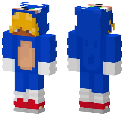 Sonic Onesie Minecraft skin