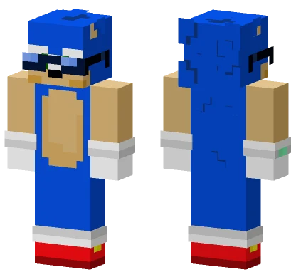 Sonic Rocking Shades Minecraft skin