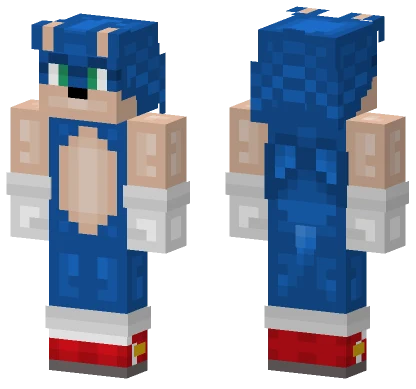 Sonic The Hedgehog Minecraft skin
