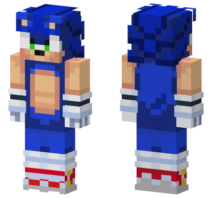 Sonic The Hedgehog Minecraft skin