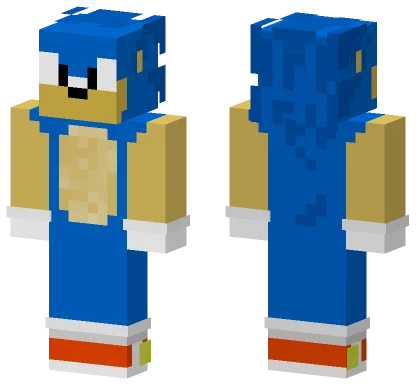 Sonic The Hedgehog Minecraft skin