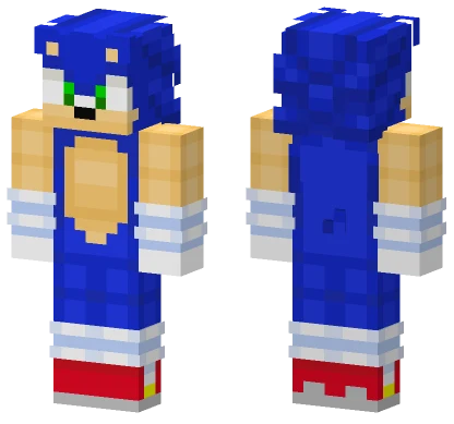Sonic The Hedgehog Minecraft skin
