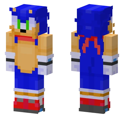 Sonic The Hedgehog Minecraft skin