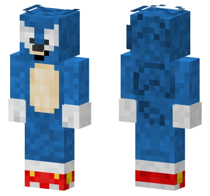 Sonic The Hedgehog Minecraft skin