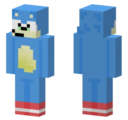 Sonic The Hedgehog Minecraft skin